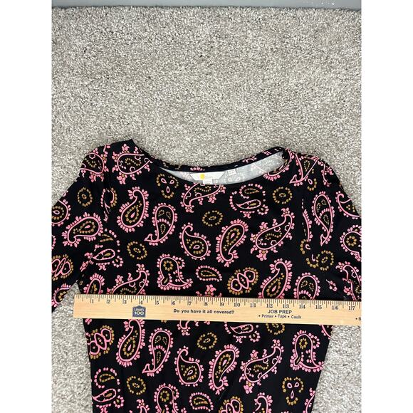 Boden Evelyn Jersey Midi Dress Azalea Paisley Womens Size 10 Long - Picture 9 of 11